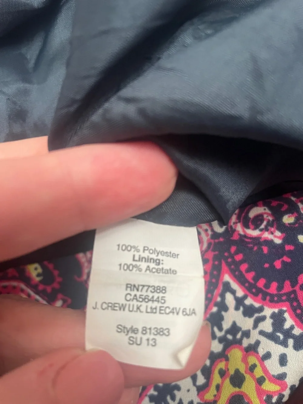 J. Crew Purple Paisley Mini Dress - Picture 5 of 6